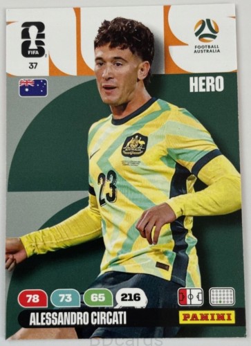 2026 Panini World Cup Alessandro Circati Australia Nr 37 Hero /EC