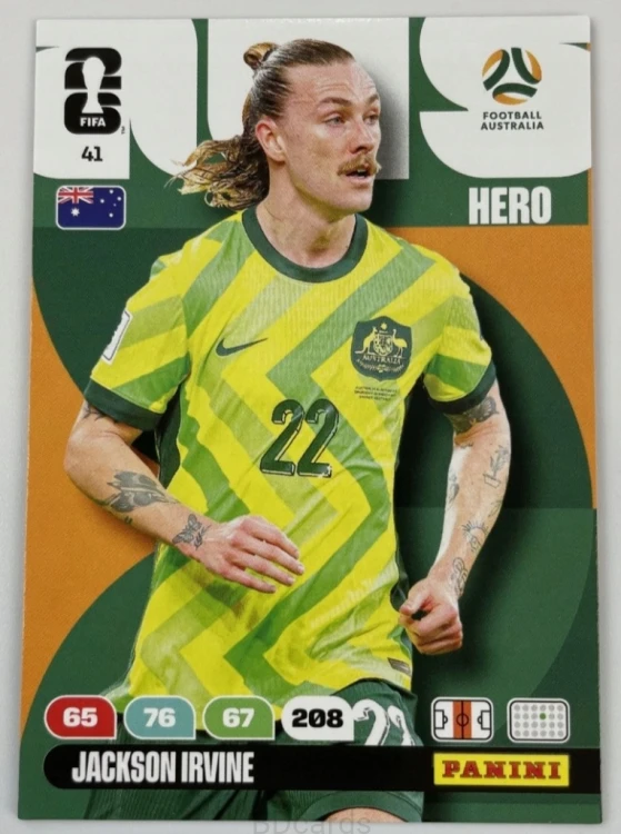 2026 Panini World Cup Jackson Irvine Australia Nr 41 Hero /EC